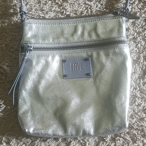 frye silver bag